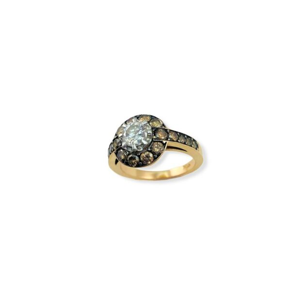 anello-ororosa-diamanti-brown-marikadecesare-18kt