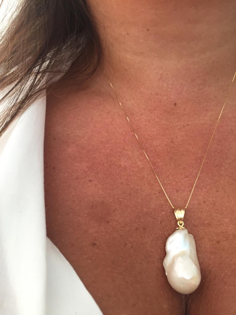 Purelei Pearl Symphony - Collana a mano Y2K con perla barocca