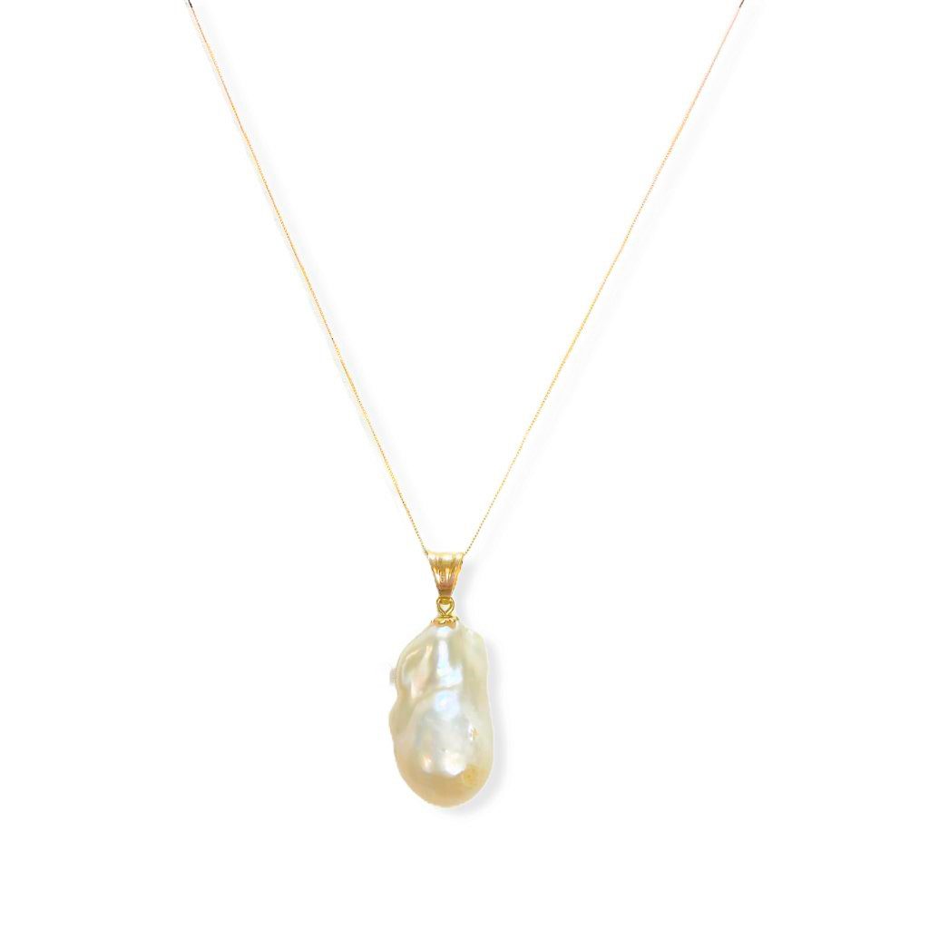 Purelei Pearl Symphony - Bracciale Mano Collana Y2K Con Perla Barocca, Acciaio Inox Placcato Oro 18K, 3 Lunghezze Regolabili, Impermeabile
