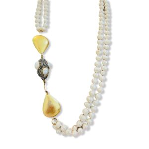 collana-perle-goccia-oro-cristalli-neri-perle-marikadecesare