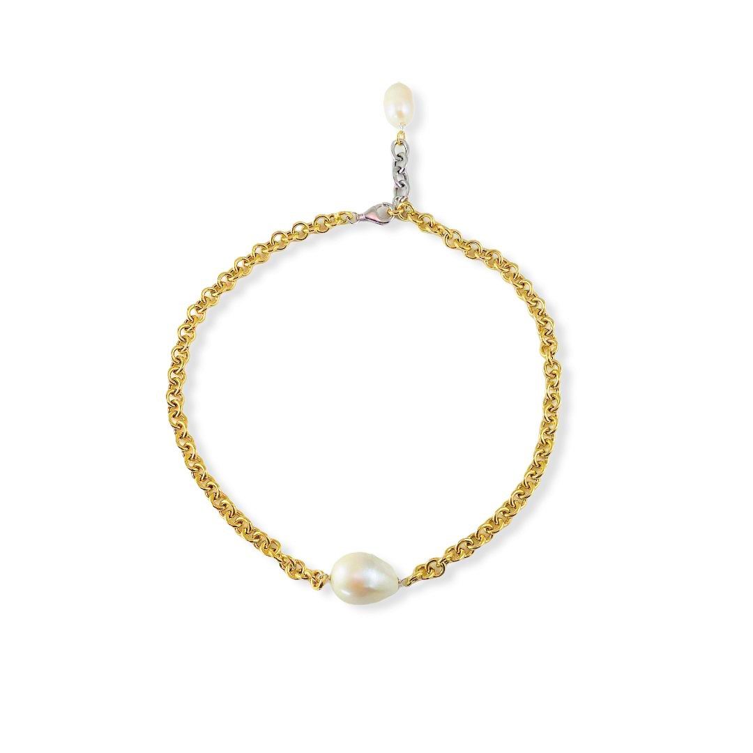 MAJORICA - Anello Con Perla - Collezione Zale - Argento Dorato - Perla Bianca Mezza Palla Da 12 Mm - Misura 17 - Anello Da Donna - Gioielli Da Donna, Argento, Perla