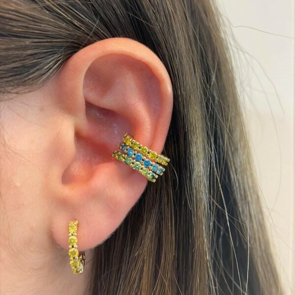 earcuff-orecchini-oro18kt-diamantifancy-diamanticolorati-diamantigialli-diamantiverdi-diamantiblu-marikadecesare-gioielli-luxury-capri