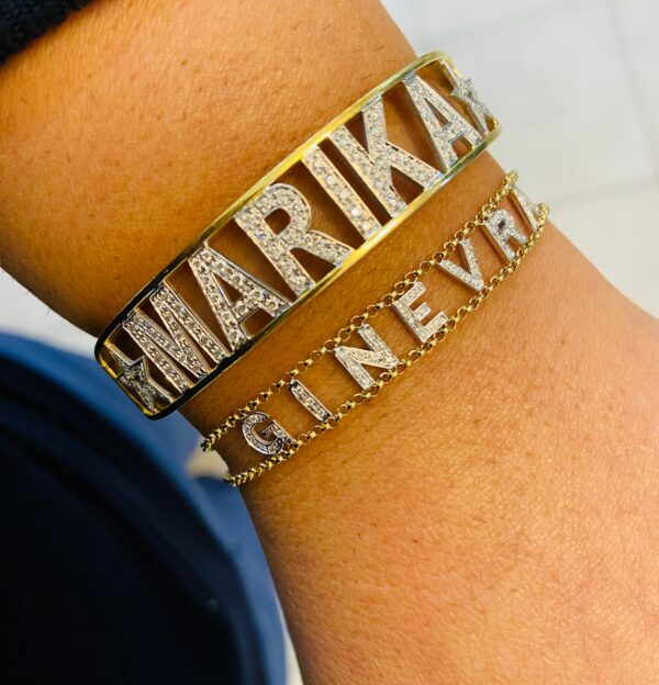 bracciale-nome-gioiellipersonalizzati-braccialenome-oro-diamanti-marikadecesare