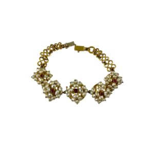 bracciale-rètro-gioiellidepoca-oro-perle-marikadecesare-gioiellivintage-14kt